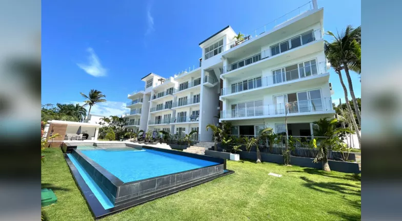 Real estate: Two Bedroom Two Bath Condo with Parking Located at Encuentro Beach, for sale in the Dominican Republic